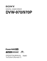 Sony DVW-970 Справочник Пользователя