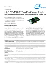 Intel PRO/1000 PT Quad Port Server Adapter EXPI9404PTBLK-5PAK User Manual