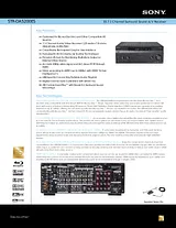 Sony str-da5200es Specification Guide