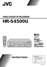 JVC HR-S4500U 사용자 설명서