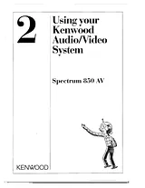 Kenwood 850 AV ユーザーズマニュアル