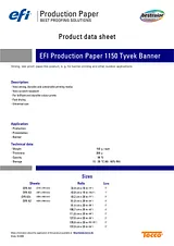 EFI Production 1150 Tyvek Banner 6713999999 Produit Fiche De Donnée