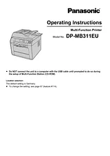 Panasonic DPMB311EU Operating Guide