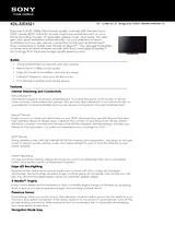 Sony KDL-32EX521 Guida Specifiche