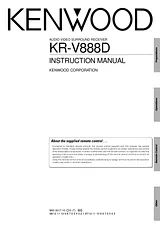 Kenwood KR-V888D Manual Do Utilizador