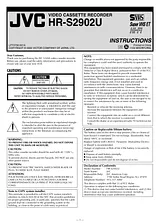 JVC HR-S2902U User Manual