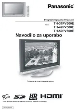 Panasonic th-37pv500e Guia De Utilização