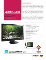Viewsonic VX2453mh-LED VX2453MH-LED 전단