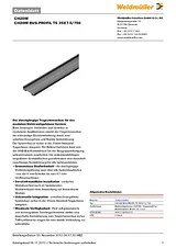 Weidmueller Weidmüller 1248170000 CH20M BUS-PROFIL TS 35X7.5/750 Measuring Transducer Content: 1 pc(s) 1248170000 Data Sheet