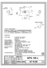 Knitter Switch Pressure switch 250 V/AC 3 A, MPG series MPG 106D N/A MPG 106D Ficha De Dados