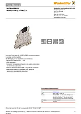 Weidmueller OPTO MOS 24VDC / 24VDC 2A 8607350000 Техническая Спецификация