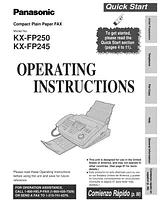 Panasonic KX-FP250 Manual De Usuario