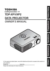 Toshiba tdp-xp1u 사용자 가이드