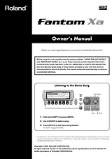 Roland Fantom-Xa Инструкции Пользователя