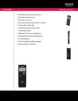 Sony ICD-UX80 Guide De Spécification