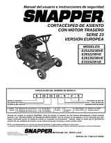 Snapper E331523KVE Manual De Usuario
