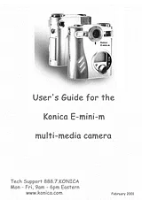 Konica Minolta E-Mini-Multi-Media Camera Benutzerhandbuch