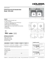 Houzer STD21001 Specification Sheet