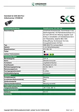 Sks Hirschmann Safety jack socket Socket, vertical vertical Pin diameter: 4 mm Blue SEB 2610 F6.3 1 pc(s) 972356102 Hoja De Datos