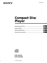 Sony CDP-XB740 Manual Do Utilizador