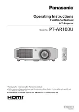 Panasonic PT-AR100U User Manual