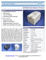 Star Micronics SP2000 Specification Guide