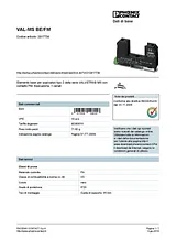 Phoenix Contact Type 2 surge protection base element VAL-MS BE/FM 2817738 2817738 Data Sheet