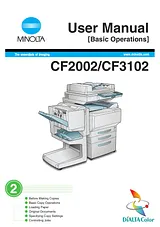 MINOLTA CF2002 Справочник Пользователя
