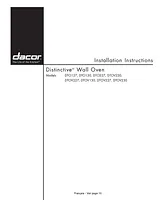 Dacor DTOV227B Installation Instruction