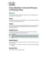 Cisco Cisco OptoStar II Driver Amplifier Примечания к выпуску