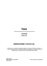 Hayter Mowers T424 Manual Do Utilizador