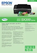 Epson Stylus SX200 C11CA21307 Leaflet