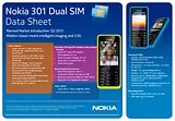 Nokia 301 A00011885 Merkblatt