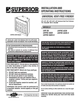 Superior UVFRC-3628-H Manual De Usuario