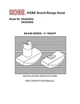 Kobe Range Hoods RA3830SQ Benutzerhandbuch
