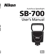 Nikon SB 700 ユーザーズマニュアル