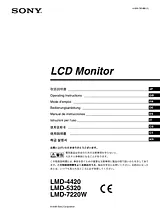 Sony LMD7220W User Manual