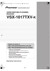 Pioneer VSX1017TXV ユーザーズマニュアル