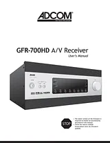 Adcom GFR-700HD Справочник Пользователя