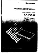 Panasonic KX-P3626 Operating Guide