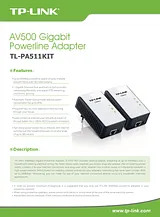 TP-LINK AV500 TL-PA551KIT(UK) Leaflet