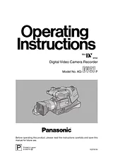 Panasonic AG-DVG7P User Manual