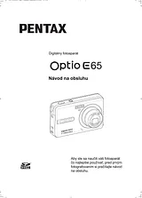 Pentax Optio E65 Operating Guide