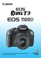 Canon rebel t3 Mode D'Emploi
