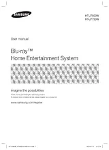 Samsung Blu-ray Home Entertainment System J7750 Справочник Пользователя