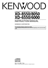 Kenwood XD-8050 User Manual