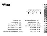 Nikon AF-S Teleconverter TC-20E III Manuale Proprietario