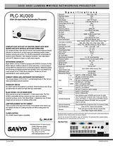 Sanyo PLC-XU300 PLC-XU300A Prospecto