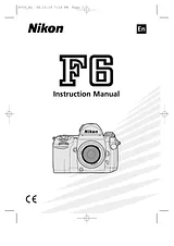 Nikon F6 Справочник Пользователя