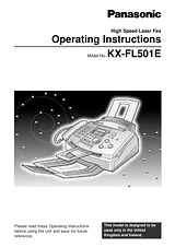 Panasonic KX-FL501E User Manual